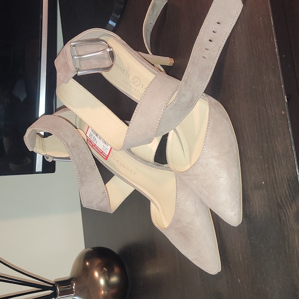 Suede Strappy Heel